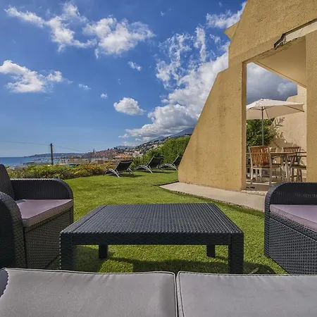 Cap Au Sud,vue Panoramique Mer,piscine Apartament Mentona