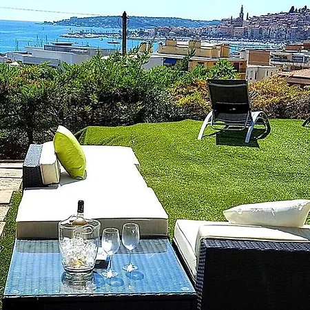 Cap Au Sud,vue Panoramique Mer,piscine Apartament Mentona